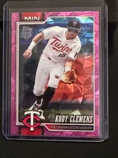 Kody Clemens 2026 Topps Pink Diamante Foil #85 - Minnesota Twins