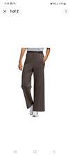 NEW Women's Adidas Active Wide Leg Pants Brown Size Medium