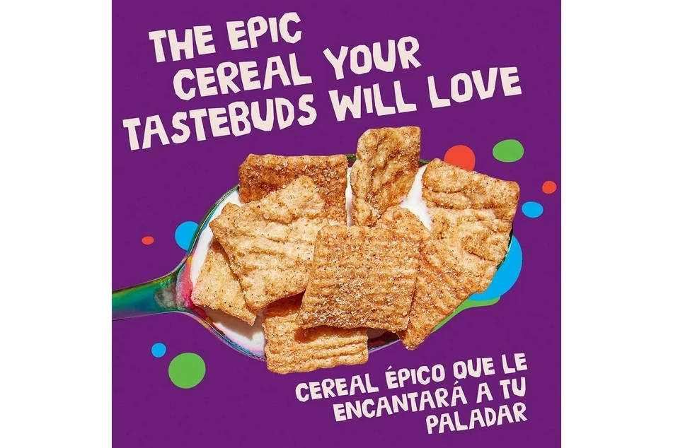 Cereal crujiente tostado de canela 49,5 oz - Caja de desayuno crujiente dulce tamaño gigante Foto 3 de 4