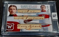 1/1 HARRY HYLAND AUTO Montreal "Wanderers" Inscribed Card *PRICELESS AUTHENTIC