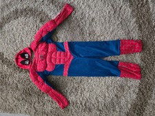 kids spiderman fancy dress costume 4-7