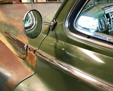 Pair Of K-source Classic Car 4 38 Round Left Right Clamp-on Door Mirrors