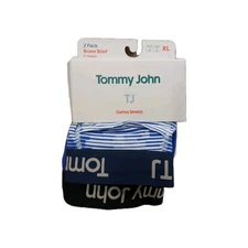 Tommy John Cotton Stretch Boxer Brief 2 Pack 35-38" L 4" Inseam