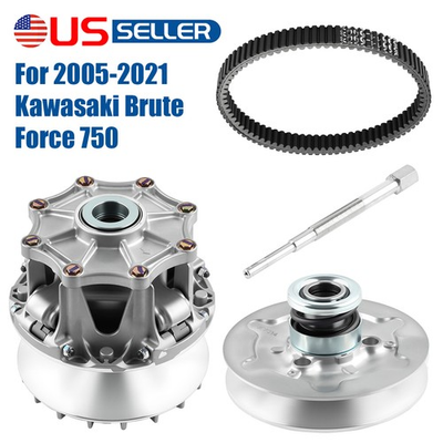#ad #ad Primary Secondary Driven Clutch Beltamp;Puller for 05 21 Kawasaki Brute Force 750* $299.99