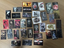 Vintage Dark Arts/Realism/Portrait artist Tattoo Business Cards And Stickers Lot