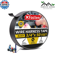 3/4" x 50' High Temp Self-Adhesive Wire Harness Tape for Auto Protection