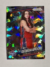 2025 Panini Prizm WNBA Georgia Amoore #103 Cracked Ice Washington Mystics