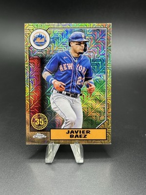 2022 Topps Series 1 JAVIER BAEZ 1987 Silver Pack Chrome Mojo #T87C