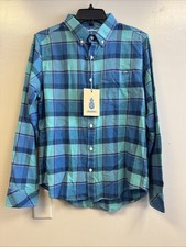 NWT Chubbies The Flannel Channel Stretch Flannel Button Down Shirt Size Medium