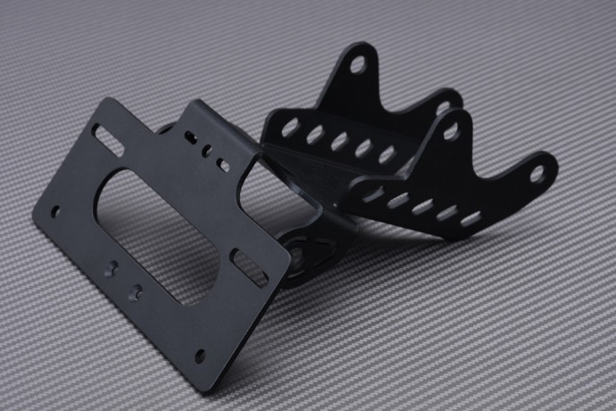 Support plaque YAMAHA MT-09 SP 2024 anti-vibration en alu CNC rigide - 4