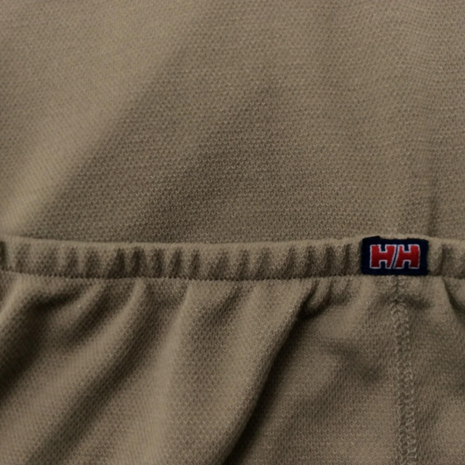 Helly Hansen Pullover Mens Large Tan Half Zip Sho… - image 3