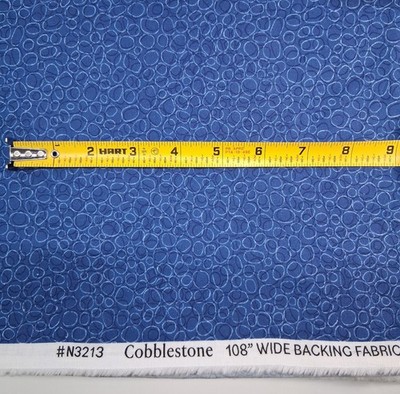 108 W x 6Yds (1 Piece) Connecting Threads  Blue Cobblestone Backing Fabric N3213