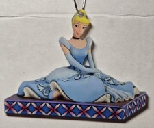 Disney Princesses Cinderella Sitting 2D Flat Acrylic Christmas Ornament TB85