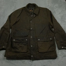 Flint and Tinder Jacket Mens 3XL Brown Waxed Millerain Flannel Outdoor Barn