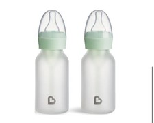 Munchkin Bond  Silicone Coated Glass Baby Bottles 4 ounce, 2 Pack