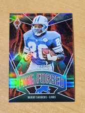 2020 Panini Phoenix Fire Forged Green Barry Sanders Card #5 #02/25