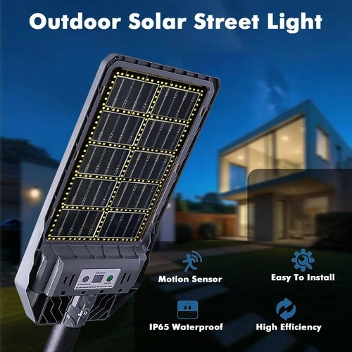Commercial Solar Street Lights Outdoor Dusk to Dawn Solar High Bright Aluminum - Picture 8 of 14