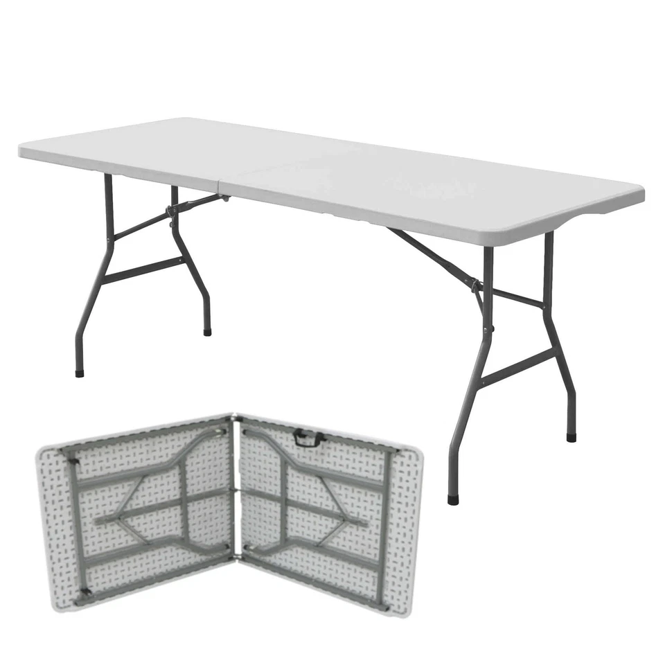 OYPLA NEW! 6ft 1.8m Folding Heavy Duty Catering Trestle Party Garden Table