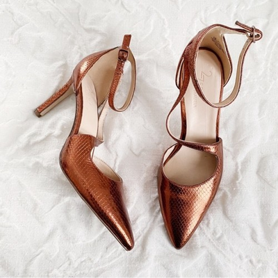 #ad 27 Edit Abilyn Ankle Strap Pump New $45.00