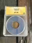 1909-S  Lincoln Wheat Penny ANACS VF 25 Beautiful Reverse With Nice Details