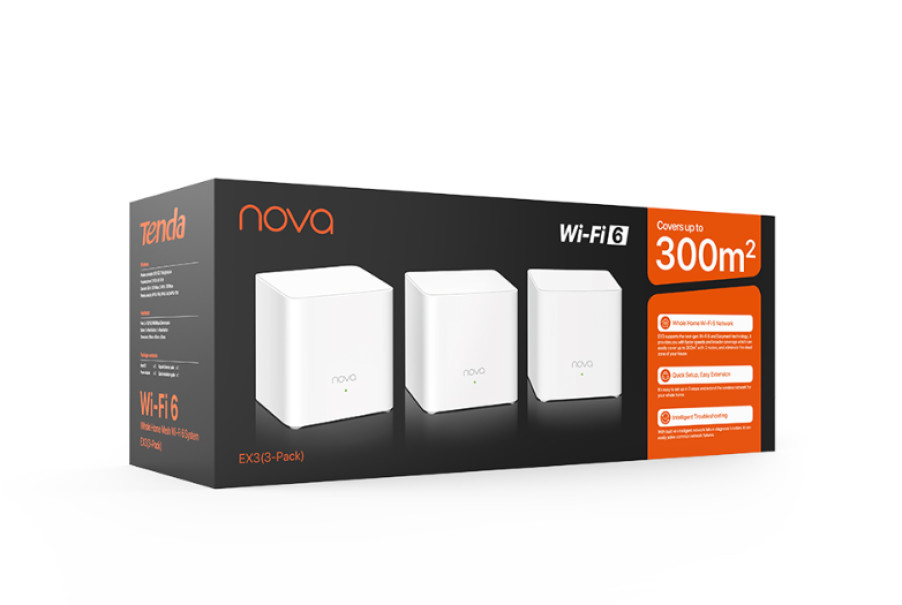 GBS Electronic Wifi System 90x90x93mm 3pcs blanc - TN000062  