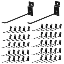 Slatwall Hooks 50 PCS 6/8 Inch Heavy Duty Panel Brackets Pegboard Display
