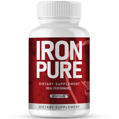 Iron Pure Capsules, Advanced Pure Iron Supplement Pills (1 Pack)