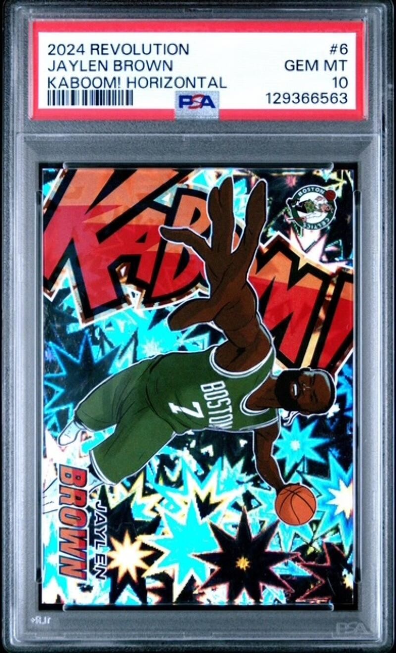 2024-25 Panini Revolution KABOOM #6 Jaylen Brown CASE HIT Graded PSA 10 GEM MINT