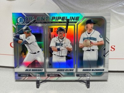 2021 Bowman Talent Pipeline #TP-SEA Julio Rodriguez, Kelenic, McCaughan Mariners