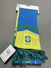 Nike Soccer Scarf Adult Brazil CBF Yellow/Blue NWT