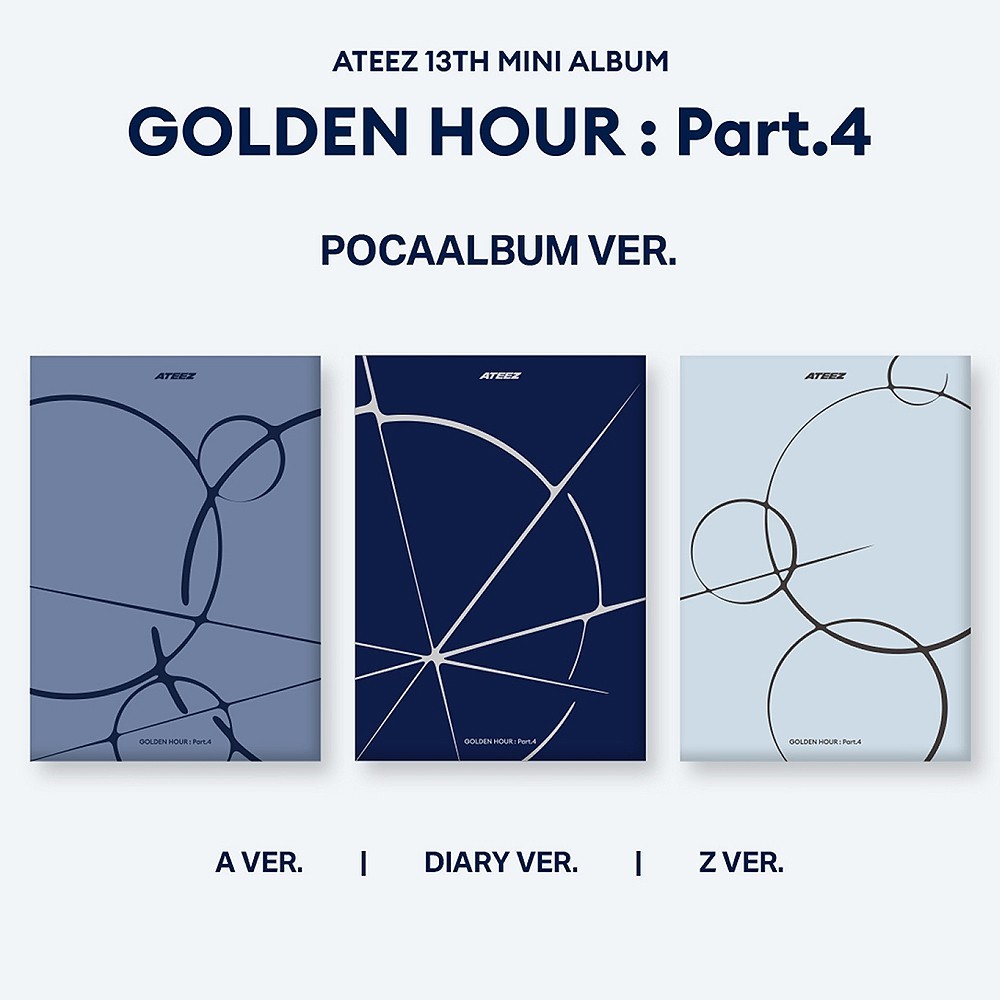 ATEEZ GOLDEN HOUR : PART.4 13th Mini Album POCA Ver/QR+2Sticker+2