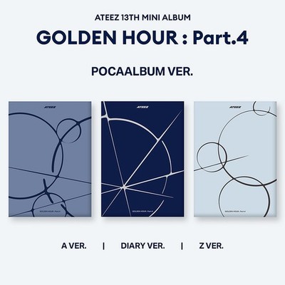 ATEEZ GOLDEN HOUR : PART.4 13th Mini Album POCA Ver/QR+2Sticker+2
