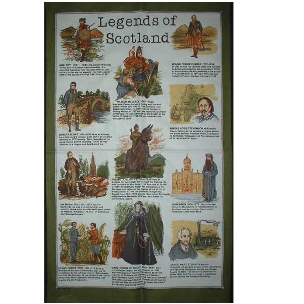 Glen Appin of Scotland Legends of Scotland Tea Towel TT0560