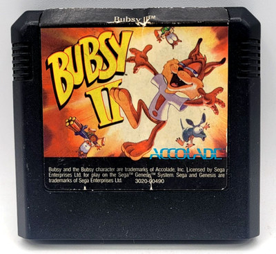 Bubsy II (Sega Genesis, 1994) CARTRIDGE ONLY
