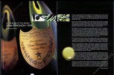 2005 Dom Perignon champagne 1998 bottle big photo vintage print ad