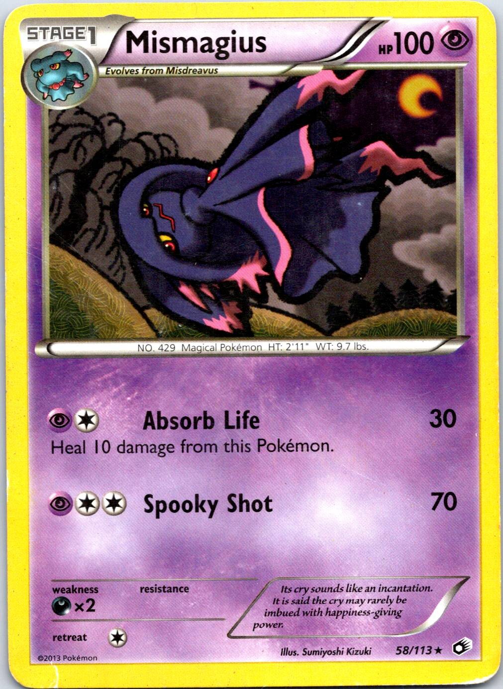 Mismagius Rare Legendary Treasures 58/113 LP