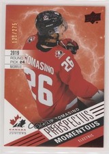 2021 Team Canada Juniors Prospectus Momentous Electric Red Philip Tomasino 0cv
