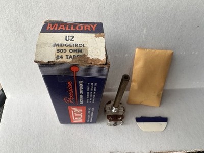 Vintage Mallory U2 Midgetrol Potentiometer In Its Original Box. Rare Find.