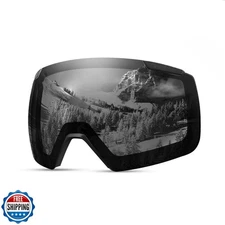 OutdoorMaster Ski Goggles Heron Replacement Lens, Magnetic Easy L
