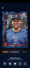 Topps Bunt Chrome Sapphire 25 Rafael Devers Image Variation Iconic DIGITAL