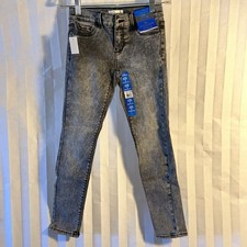 Jordache Girls Jeans Size 8 Regular Black Acid Wash Super Skinny Fit