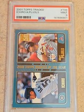 2001 TOPPS TRADED #T99 ALBERT PUJOLS/ICHIRO PSA 9 Rookie