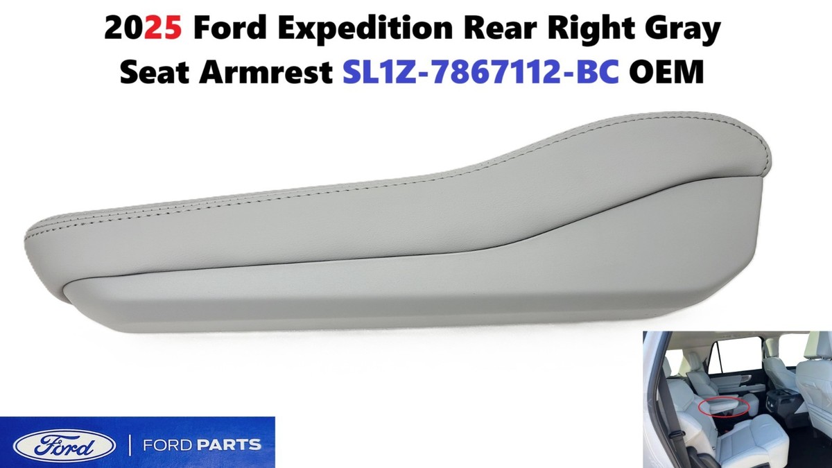 2025-26 Ford Expedition Platinum Seat Armrest Rear Right Gray SL1Z