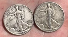 1941 Walking Liberty Silver Half Dollars (two)
