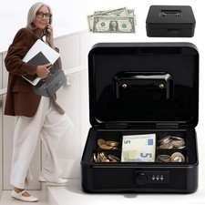 Geldkassette Abschließbar Hartgeldeinsatz Sparkassette mit Zahlenkombination