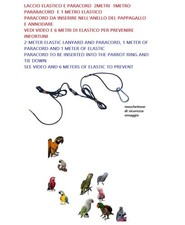 LEG TIE 2 5 10m mix paracord and elastic IN THE RING parrots free flight