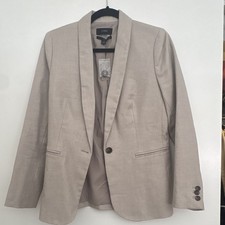 NWT J.CREW Parke Beige One-Button Lined Blaze...