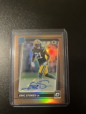 2021 Donruss Optic Bronze Packers Eric Stokes  Autographed Rated Rookie Card