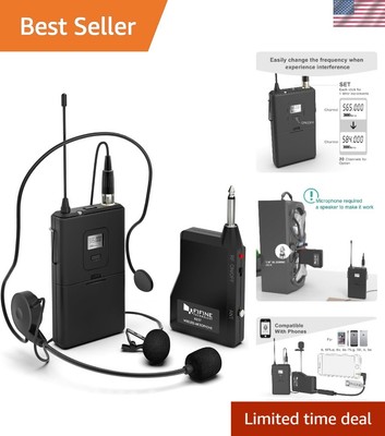 K037B Wireless Lavalier and Headset Mic System - Ideal for Teaching & Preaching
