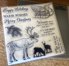 CTMH S1912 REINDEER CROSSING Merry Christmas, Wising you a season of faith....